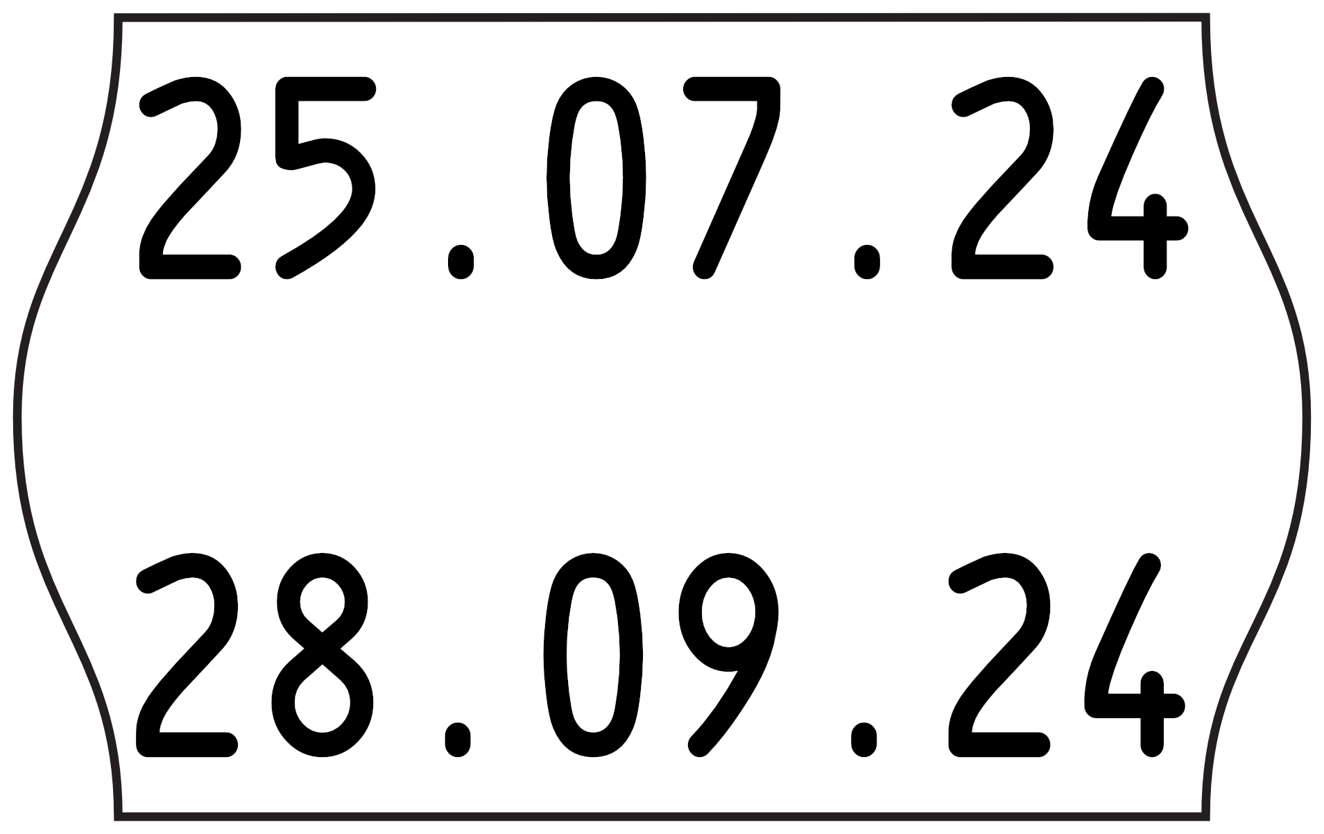 26x16 W mit Datum